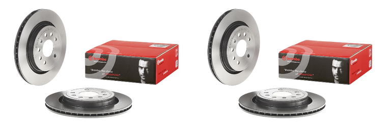 2x Brembo Brake Rotor | Vented Design for Saab 9-3 | Eye-Catching Finish for Maximum Safety