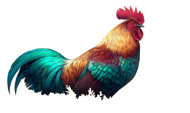 Important Rooster Vinyl Car Decal Sticker – Waterproof & UV-Resistant 2.8266666666666667"
