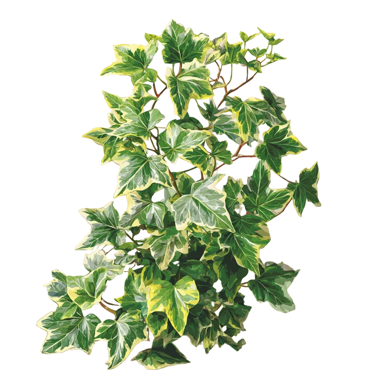 English Ivy Plant V2 Vinyl Car Decal Sticker – Waterproof & UV-Resistant 3.4133333333333336"