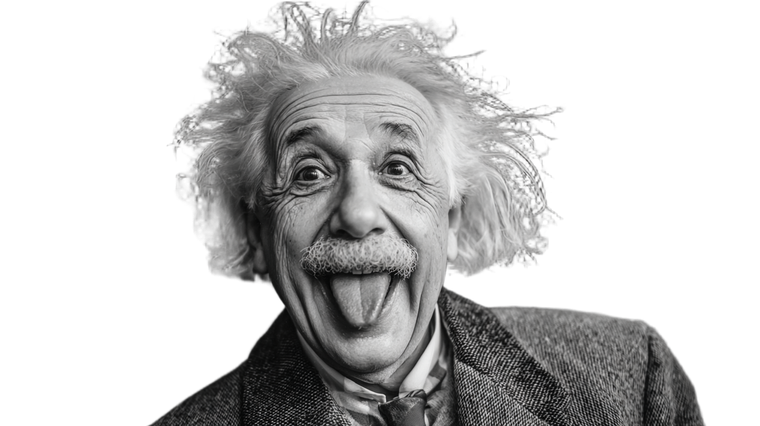 Laughing Albert Einstein Vinyl Car Decal Sticker – Waterproof & UV-Resistant 5.4