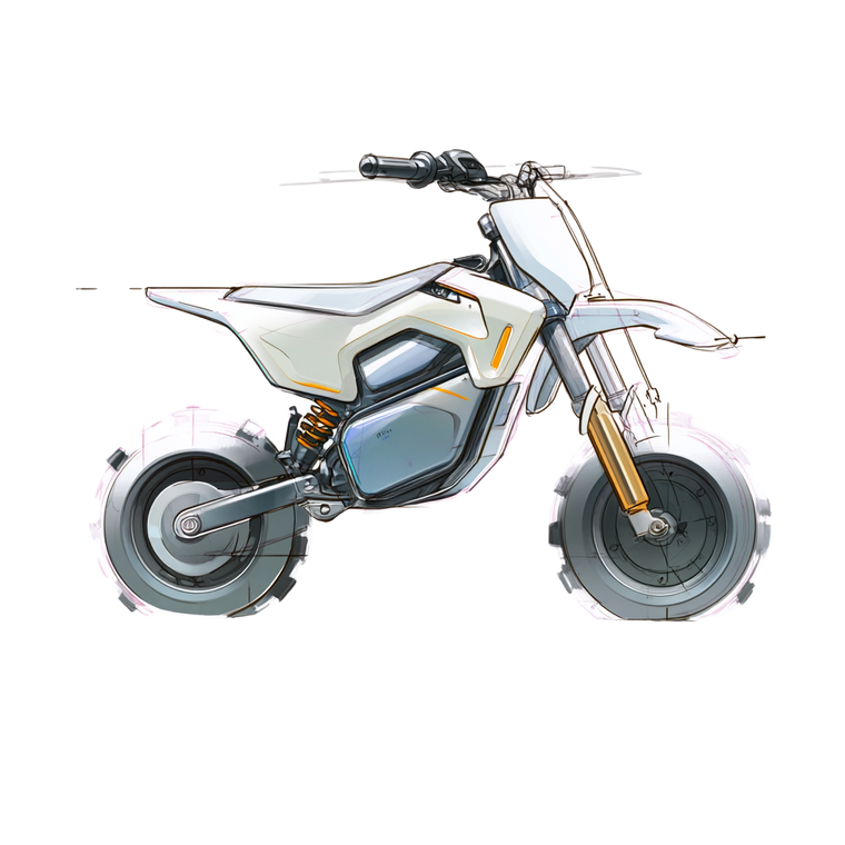 Electric Off-Road Motorcycle Vinyl Car Decal Sticker – Waterproof & UV-Resistant 3.4133333333333336"