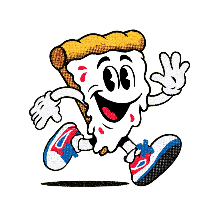 Cartoon Pizza Mascot Vinyl Car Decal Sticker – Waterproof & UV-Resistant 6.826666666666667"