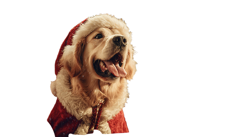 Festive Santa Dog Vinyl Car Decal Sticker – Waterproof & UV-Resistant 5.653333333333333"