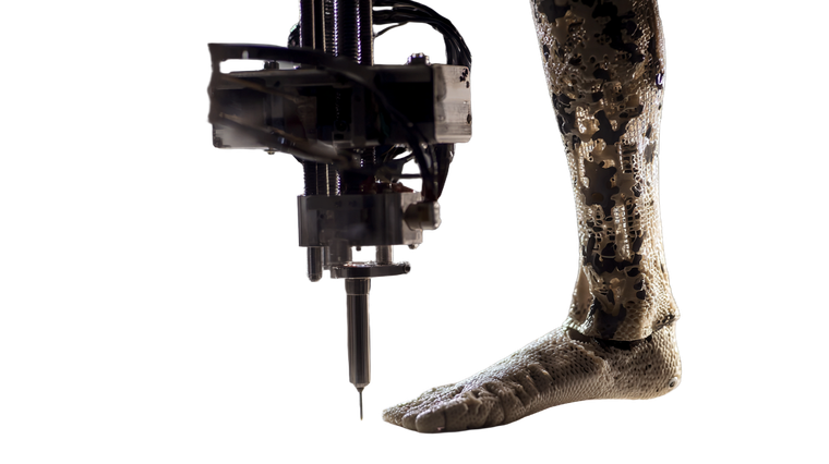 3D Printed Prosthetics Vinyl Car Decal Sticker – Waterproof & UV-Resistant 2.72"