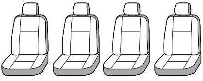 2x Protect Your Seats with Covercraft SeatSaver Seat Covers | Set of 2, Heavy Duty Polycotton, Slip On/Off, Block UV Rays, Washer/Dryer Safe