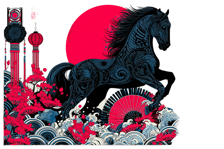 Majestic Horse Poster Vinyl Car Decal Sticker – Waterproof & UV-Resistant 2.986666666666667"