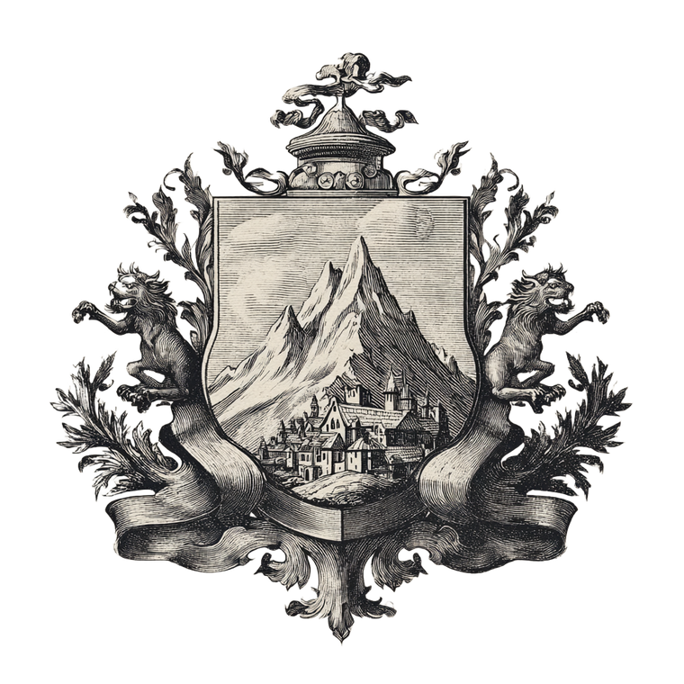 Simple Heraldic Crest Vinyl Car Decal Sticker – Waterproof & UV-Resistant 3.4133333333333336"