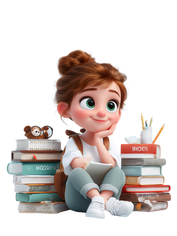 Cute School Girl V19 Vinyl Car Decal Sticker – Waterproof & UV-Resistant 8.213333333333333"