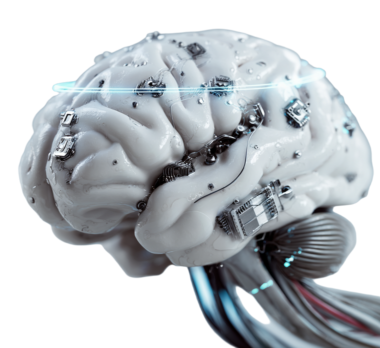 Ai Brain Hologram V2 Vinyl Car Decal Sticker – Waterproof & UV-Resistant 3.4133333333333336"