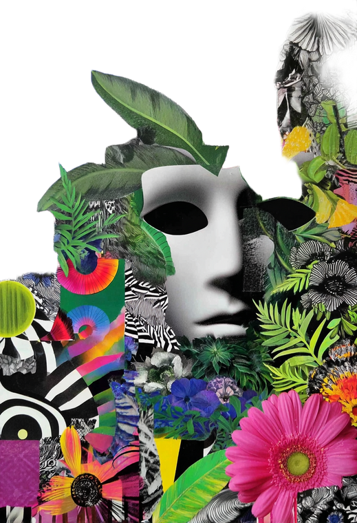 Phantom Mask Foliage Vinyl Car Decal Sticker – Waterproof & UV-Resistant 8.746666666666666"