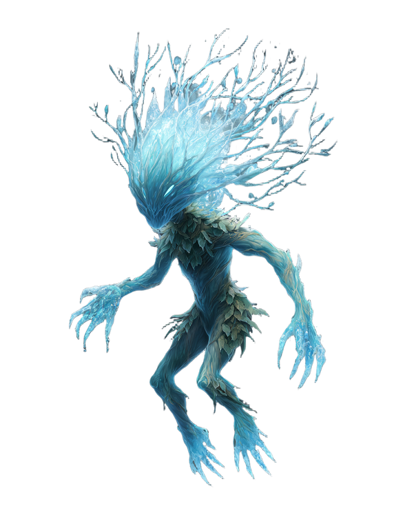 Corrupted Water Dryad Vinyl Car Decal Sticker – Waterproof & UV-Resistant 8.213333333333333"