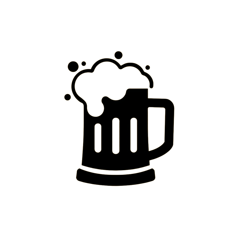Beer Mug Logo Vinyl Car Decal Sticker – Waterproof & UV-Resistant 3.4133333333333336"