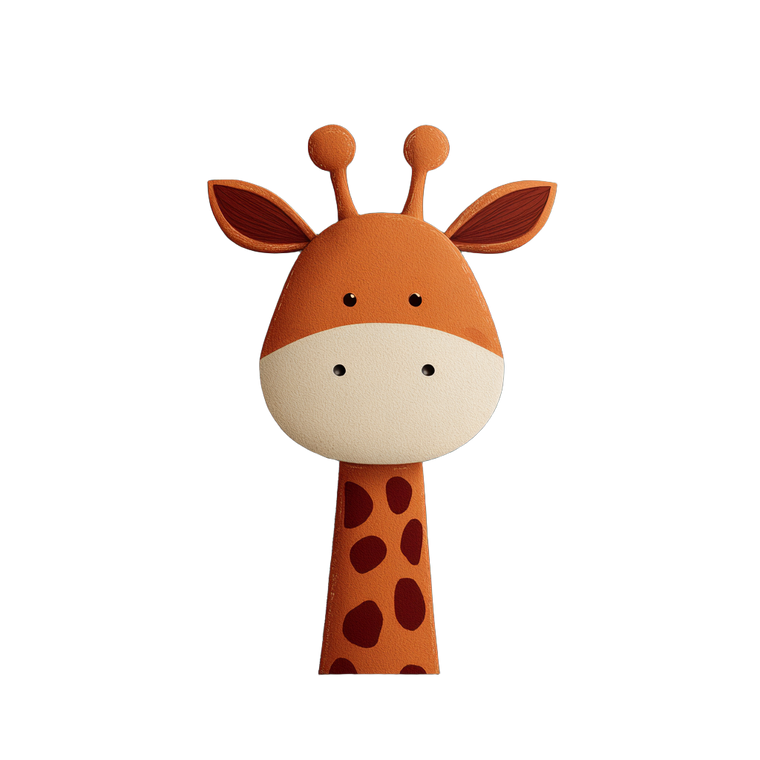 Cute Giraffe Poster Vinyl Car Decal Sticker – Waterproof & UV-Resistant 6.826666666666667"