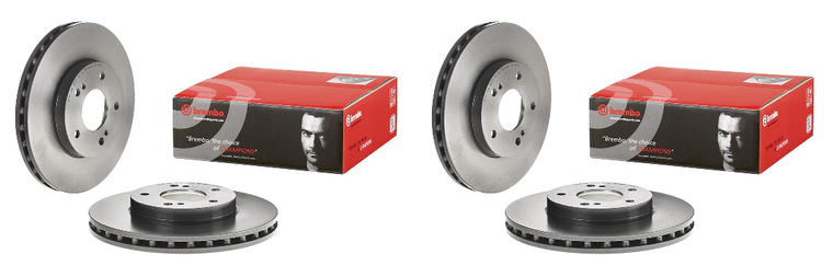 2x Brembo Brake Rotor | Eye-Catching Finish, Protective Coating | 2000-2001 Infiniti I30, Nissan Maxima