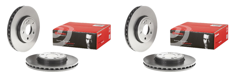 2x High Performance Brembo Brake Rotor | Fits Mercedes-Benz B250e, B Electric Drive 2014-2017