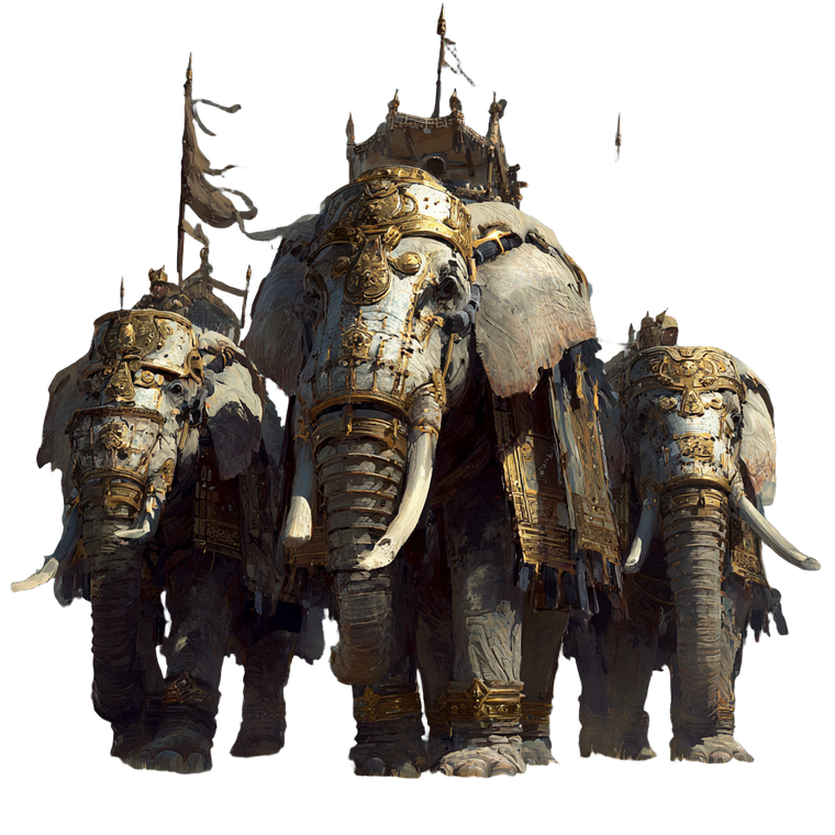 Ancient War Elephants Vinyl Car Decal Sticker – Waterproof & UV-Resistant 6.826666666666667"