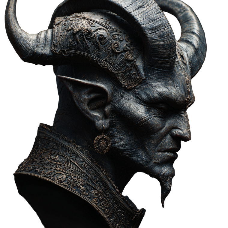 Devil Warrior Head Vinyl Car Decal Sticker – Waterproof & UV-Resistant 3.4133333333333336"