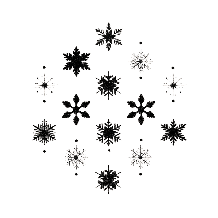 Minimal Snowflake Design Vinyl Car Decal Sticker – Waterproof & UV-Resistant 3.4133333333333336"