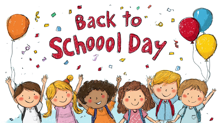Kids Celebrating School Vinyl Car Decal Sticker – Waterproof & UV-Resistant 2.72"