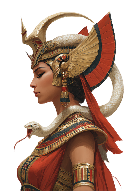 Egyptian Goddess Portrait V5 Vinyl Car Decal Sticker – Waterproof & UV-Resistant 4.4