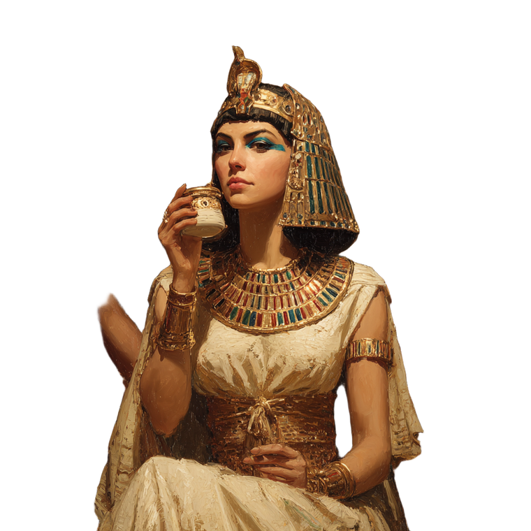 Cleopatra With Slaves Vinyl Car Decal Sticker – Waterproof & UV-Resistant 6.826666666666667"