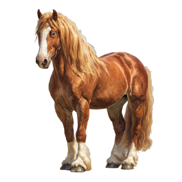 Golden-Maned Stallion Vinyl Car Decal Sticker – Waterproof & UV-Resistant 3.4133333333333336"