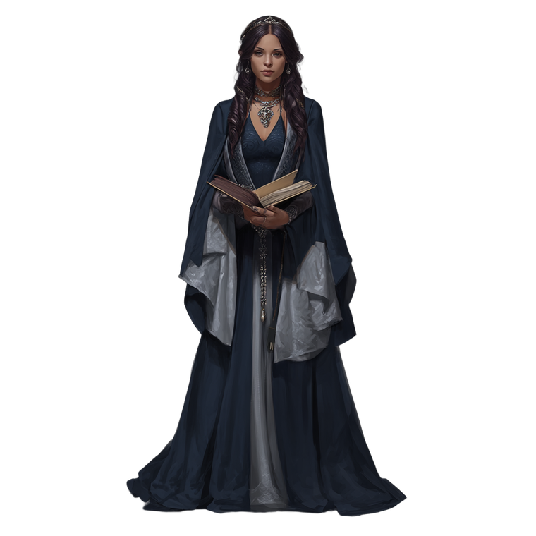 Dnd Scholar Goddess Vinyl Car Decal Sticker – Waterproof & UV-Resistant 3.4133333333333336"