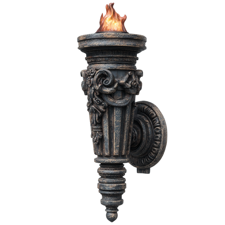 Realistic Fire Torch V2 Vinyl Car Decal Sticker – Waterproof & UV-Resistant 6.826666666666667"
