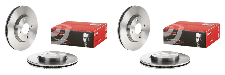 2x Upgrade your Nissan Brake System with Brembo Brake Rotor | Premium Vented Design