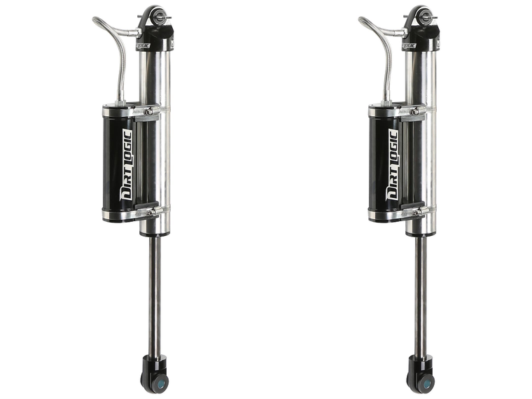 2x Performance Upgraded Shock Absorber | For Ford F-250/F-350/F-450/F-550 | Dirt Logic Nitrogen/Oil, With Reservoir | One Year Warranty