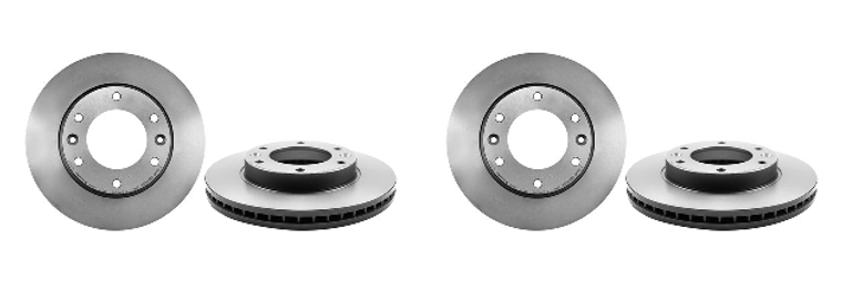 2x Brembo Brake Rotor | Ultra-Efficient Coating | 2006-2014 Hyundai & Kia Fitment