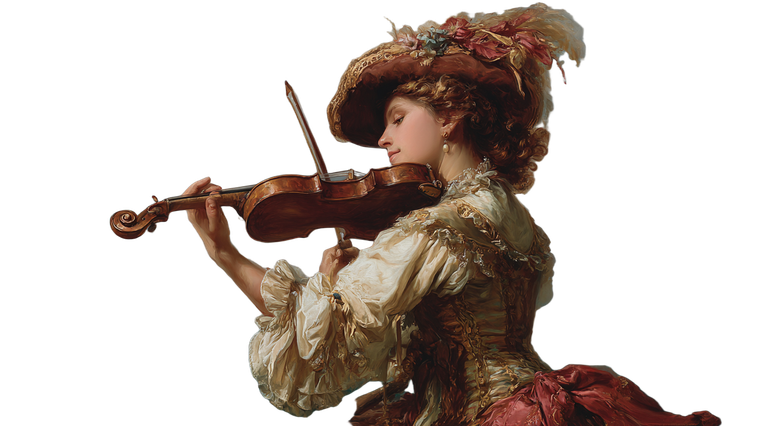 Pirate Violinist Vinyl Car Decal Sticker – Waterproof & UV-Resistant 2.72"