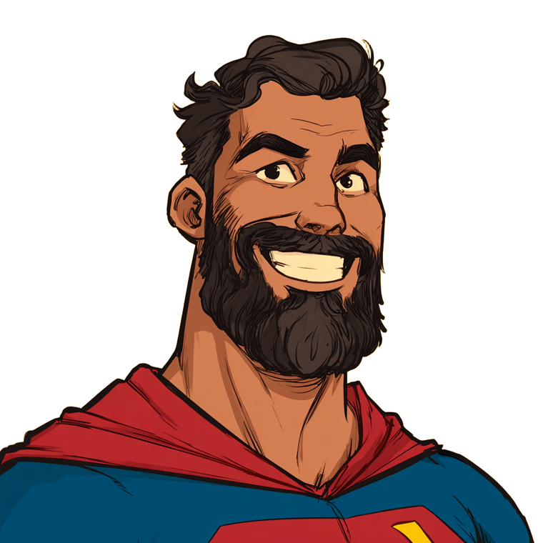Cartoon Superman Man Vinyl Car Decal Sticker – Waterproof & UV-Resistant 3.4133333333333336"