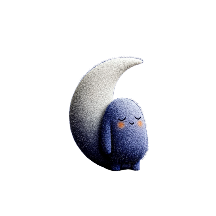 Sleep App Moon Vinyl Car Decal Sticker – Waterproof & UV-Resistant 6.826666666666667"