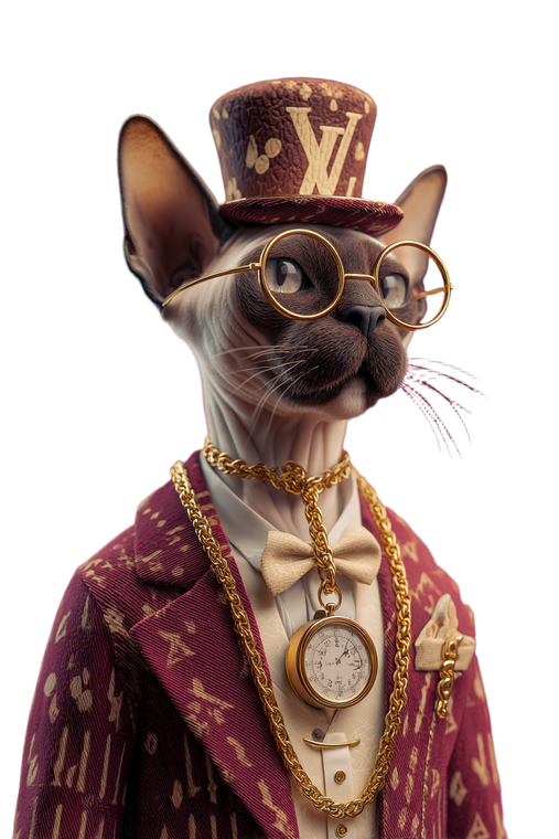 Dapper Siamese Cat Vinyl Car Decal Sticker – Waterproof & UV-Resistant 4.4