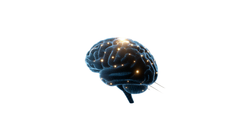 Abstract Ai Brain V3 Vinyl Car Decal Sticker – Waterproof & UV-Resistant 2.72"