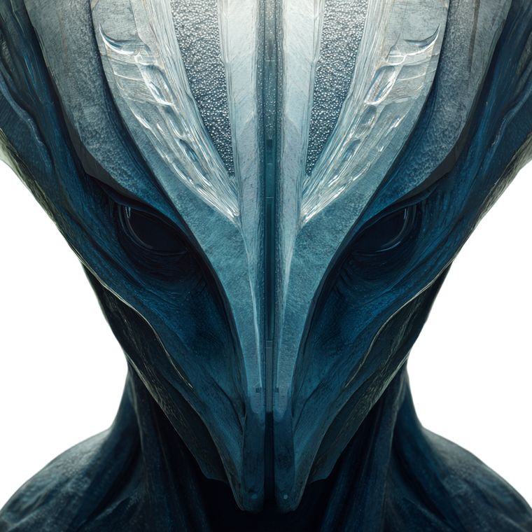 Abstract Sci-Fi Humanoid Vinyl Car Decal Sticker – Waterproof & UV-Resistant 3.4133333333333336"