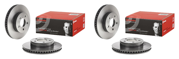 2x Upgrade your Jeep Liberty's Braking Performance with Brembo Vented Brake Rotor - Superior Quality and Reliability