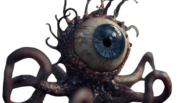 Tentacled Eye Monster Vinyl Car Decal Sticker – Waterproof & UV-Resistant 2.72"