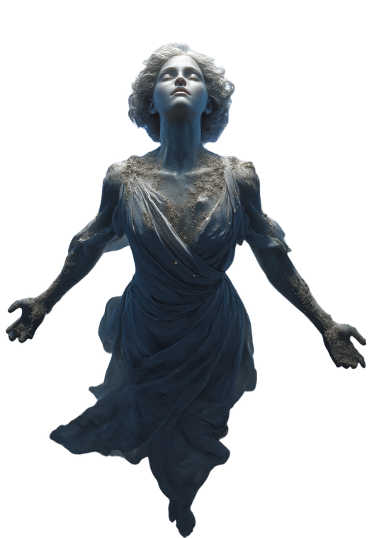 Levitating Sand Woman Vinyl Car Decal Sticker – Waterproof & UV-Resistant 8.6