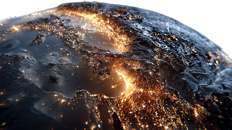 Earth In Space V24 Vinyl Car Decal Sticker – Waterproof & UV-Resistant 2.72"