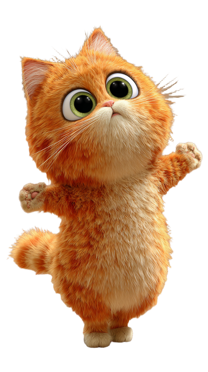 Playful Pixar Cat Vinyl Car Decal Sticker – Waterproof & UV-Resistant 4.8533333333333335"