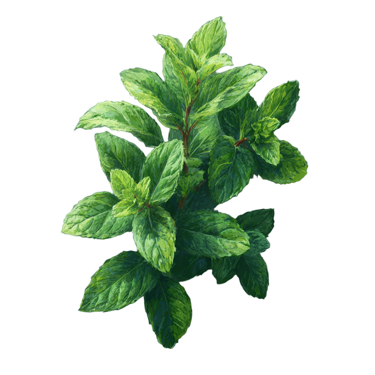 Mint Leaves V4 Vinyl Car Decal Sticker – Waterproof & UV-Resistant 6.826666666666667"