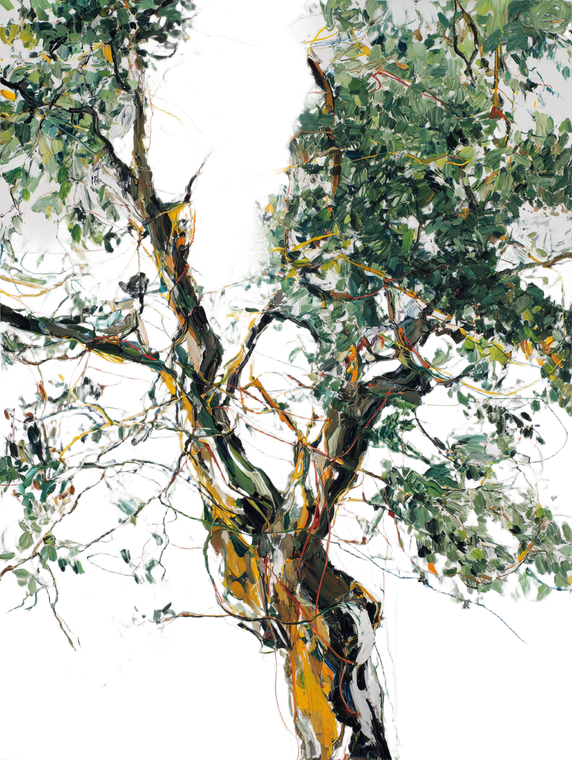 Colorful Tree Painting Vinyl Car Decal Sticker – Waterproof & UV-Resistant 8.213333333333333"