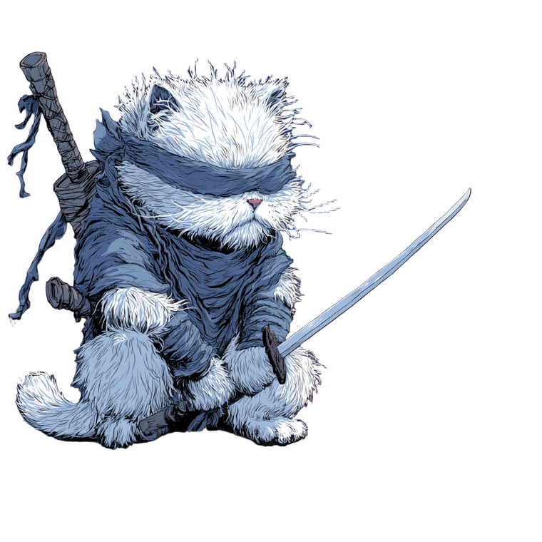 Ninja Cat Rooftop Vinyl Car Decal Sticker – Waterproof & UV-Resistant 3.4133333333333336"
