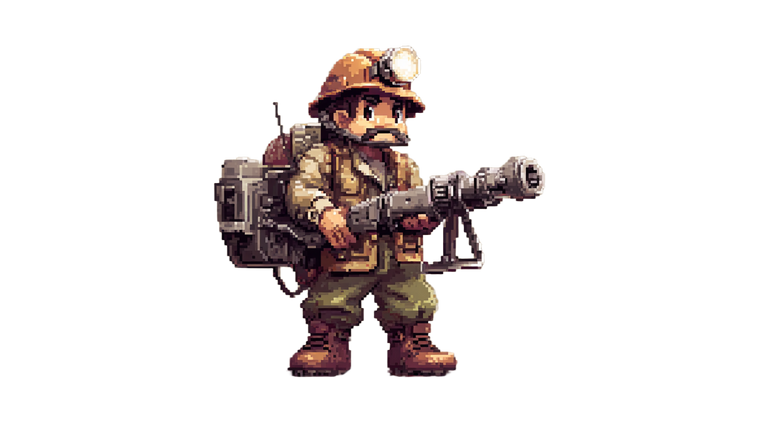Pixel Art Miner Vinyl Car Decal Sticker – Waterproof & UV-Resistant 2.72"