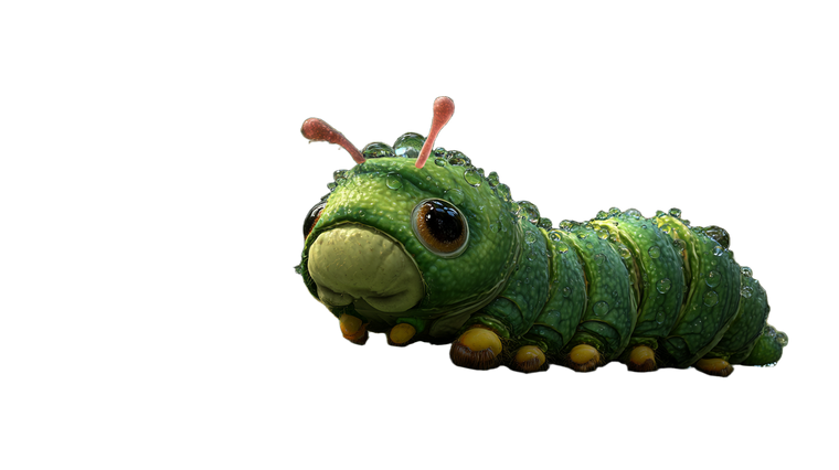 Caterpie On Leaf Vinyl Car Decal Sticker – Waterproof & UV-Resistant 5.4
