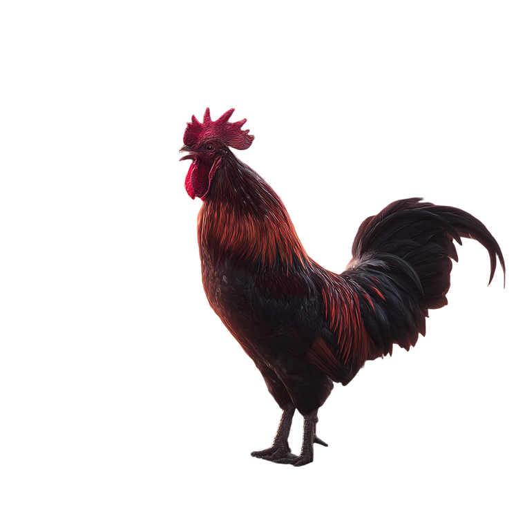 Majestic Rooster Crows Vinyl Car Decal Sticker – Waterproof & UV-Resistant 3.4133333333333336"