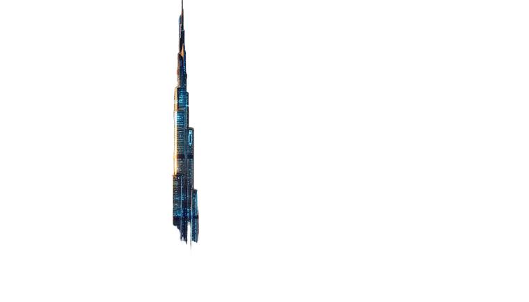 Burj Khalifa Sci-Fi Vinyl Car Decal Sticker – Waterproof & UV-Resistant 2.773333333333333