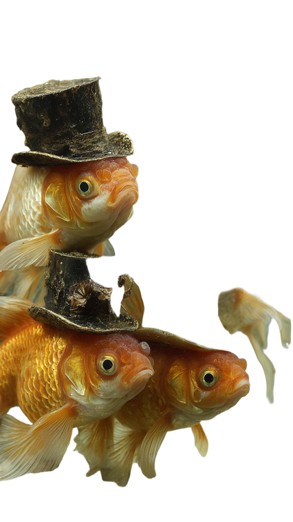 Stylish Goldfish Tank Vinyl Car Decal Sticker – Waterproof & UV-Resistant 4.8533333333333335"